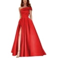 thumbnail image 1 of Vestido de satén con un solo hombro, vestido de noche, fiesta de cumpleaños, minifalda verde, abertura alta, mono sexy, 1 of 5
