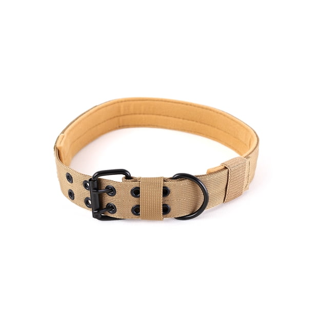 Collar de mascotas personalizadoCollar de mascotas Entrenamiento al aire libre Correr Collar ajustable Animal Gargantilla para suministros para mascotas grandes grandes, Khaki, XL seitruly PT000562-03