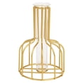 thumbnail image 1 of MasteelfCA Transparent Modern Gold Plated Flower Plant Container Creative Terrarium Ceometric Shape Flowerpot for Room Home Wedding Decor(Gold), 1 of 7