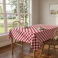 thumbnail image 4 of Sm:)e Plastic Table Cloth Disposable 12 Pack, 54 x 108 Inch, Red White Checked, for Party Picnic Wedding, 4 of 5