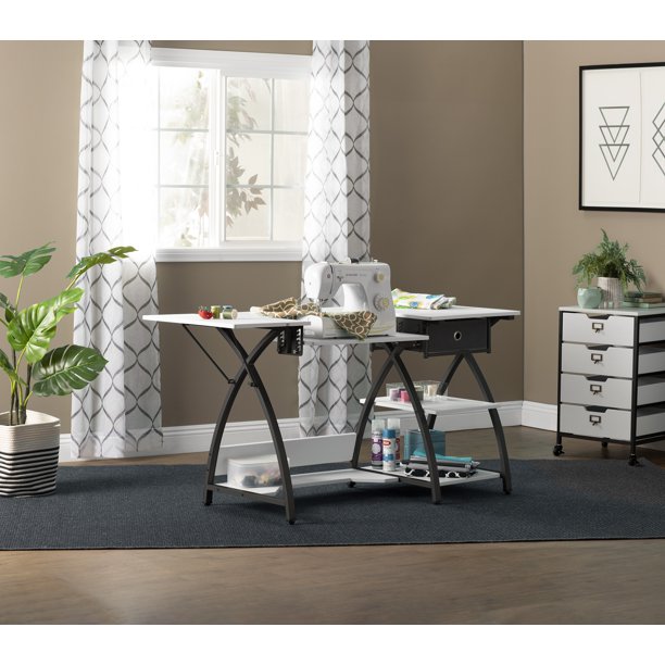 Comet Plus Hobby/Office/Sewing Desk with FoldDown Top, Height