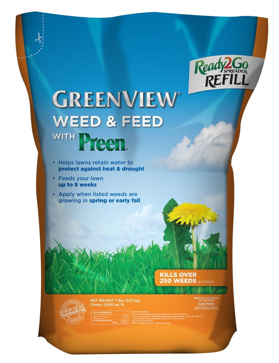 GreenView Broadleaf Weed Control Plus Lawn Food 7 lb. Covers 2,500