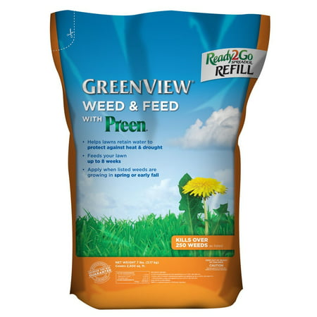 GreenView Weed & Feed with Preen, 7 lb. bag Covers 2,500 sq