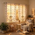 thumbnail image 5 of Rod Pocket Scalloped Floral Embroidered Sheer Curtain,Tie Up Light Filtering Balloon Window Drape for Bedroom,Living Room,Kitchen,Cafe Decor, 5 of 6