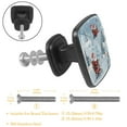 thumbnail image 3 of 4 Pcs Cabinet Handle Drawer Pulls Santa Claus Riding Sleigh Knobs with Screws Square Furniture Office Cabinet Knob Decoration, 3 of 7