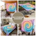 thumbnail image 6 of Colorful Tie Dye Small Tapestry for Bedroom Wall Hanging Tapestry, Rainbow Ombre Abstract Pattern Art Ceiling Backdrop Tapestries Poster Blanket Wall Decor for Teens Room Living Room Dorm 23" x 28", 6 of 8