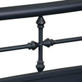 thumbnail image 4 of Liberty Furniture Industies, INC Vintage Series Full Metal Headboard - Navy in Distressed Metal, 4 of 6