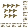 thumbnail image 2 of Eigraketly 10 piezas, ángulo de 90 grados, cubierta decorativa para esquina de , caja protectora de borde de Metal, accesorios de decoración Bronce 10Conjunto, 2 of 6