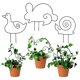 thumbnail image 3 of Enrejado de Metal Compatible con plantas trepadoras Enrejado de plantas en maceta con forma de Animal Compatible con plantas trepadoras en, 3 of 5