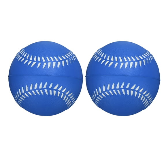 Uxcell Soft Sponge Foam Baseballs, PU Solid Baseballs Training Practice Ball 9" & 2 Pack & Blue-Fitting for (Daily Practice/Fun Sports/Competition)