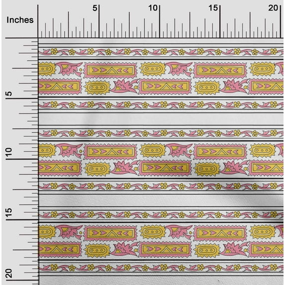 oneOone Viscose Jersey Fabric Ethnic Block Fabric Prints By Yard 60 Inch Wide