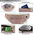 thumbnail image 4 of Entchin Small Fanny Pack for Women Girl Water Resistant Waist Pack Pink Crossbody Bags for Shopping Traveling Cycling, 4 of 7