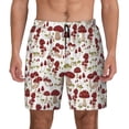 thumbnail image 2 of Goofa Mushroom Printed Men's Swim Trunks Board Shorts Quick Dry Mens Swimming Trunks with Compression Liner,Breathable Fit Hawaii Beach Shorts-3X-Large, 2 of 9