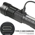 Begsfte Portable Working Torch Emergency Spotlights with Power Display
