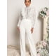 thumbnail image 4 of Mono elegante de encaje con retazos para boda, noche, para mujer, primavera otoño 2024, manga larga, para fiesta, club, monos de una pieza, 4 of 5