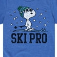 thumbnail image 3 of Peanuts - Snoopy Ski Pro - Toddler And Youth Short Sleeve Graphic T-Shirt, 3 of 6