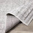 thumbnail image 4 of Novelle Home Converge 94" x 126" Polypropylene/Cotton Elegant Rug in White/Gray, 4 of 16