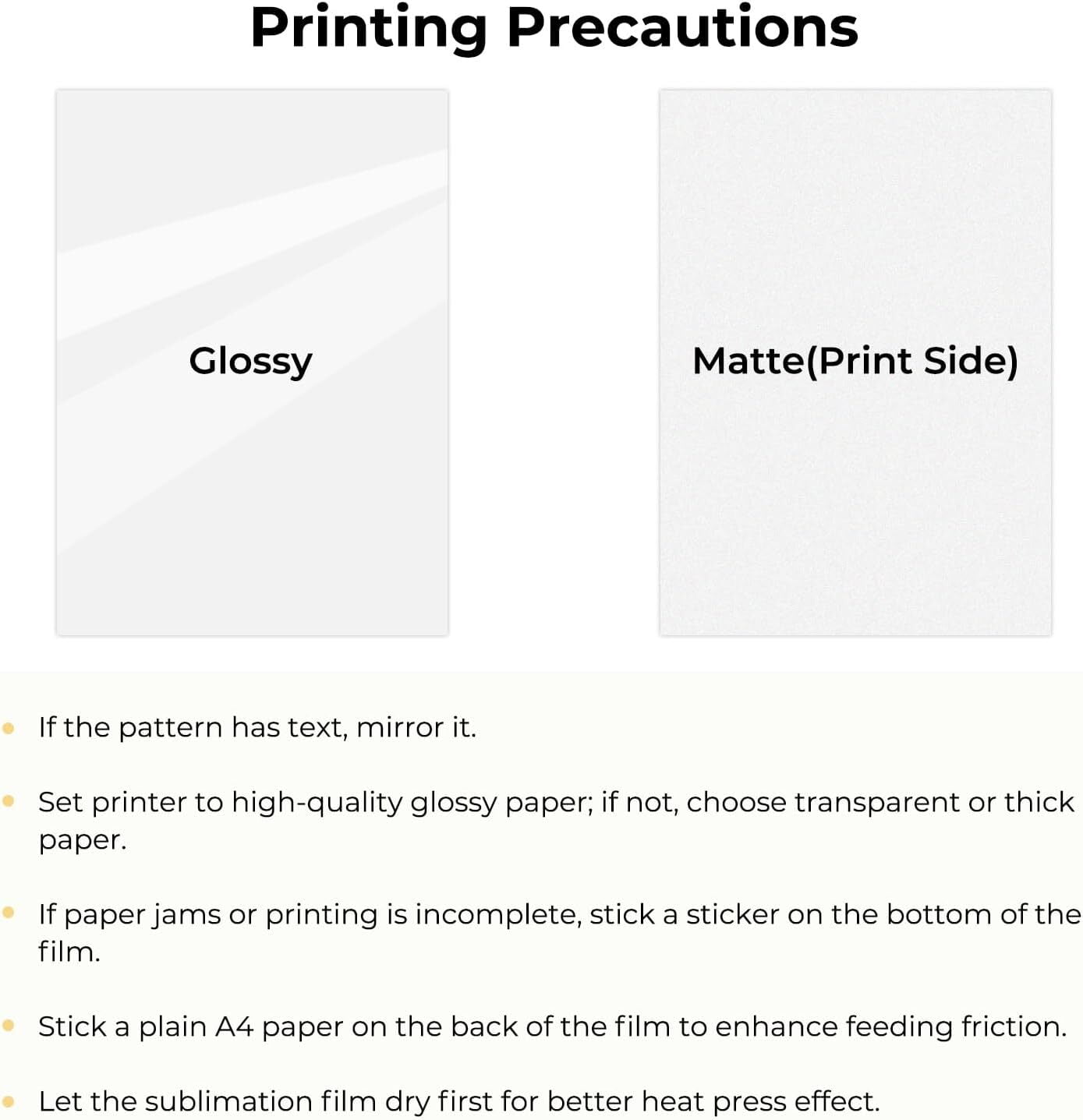(2 pack) HTVRONT 5 Pack 3D Sublimation Film Sheets for Phone Cases，8.5" x 11" Sublimation Transfer Paper for Badge, Keychains
