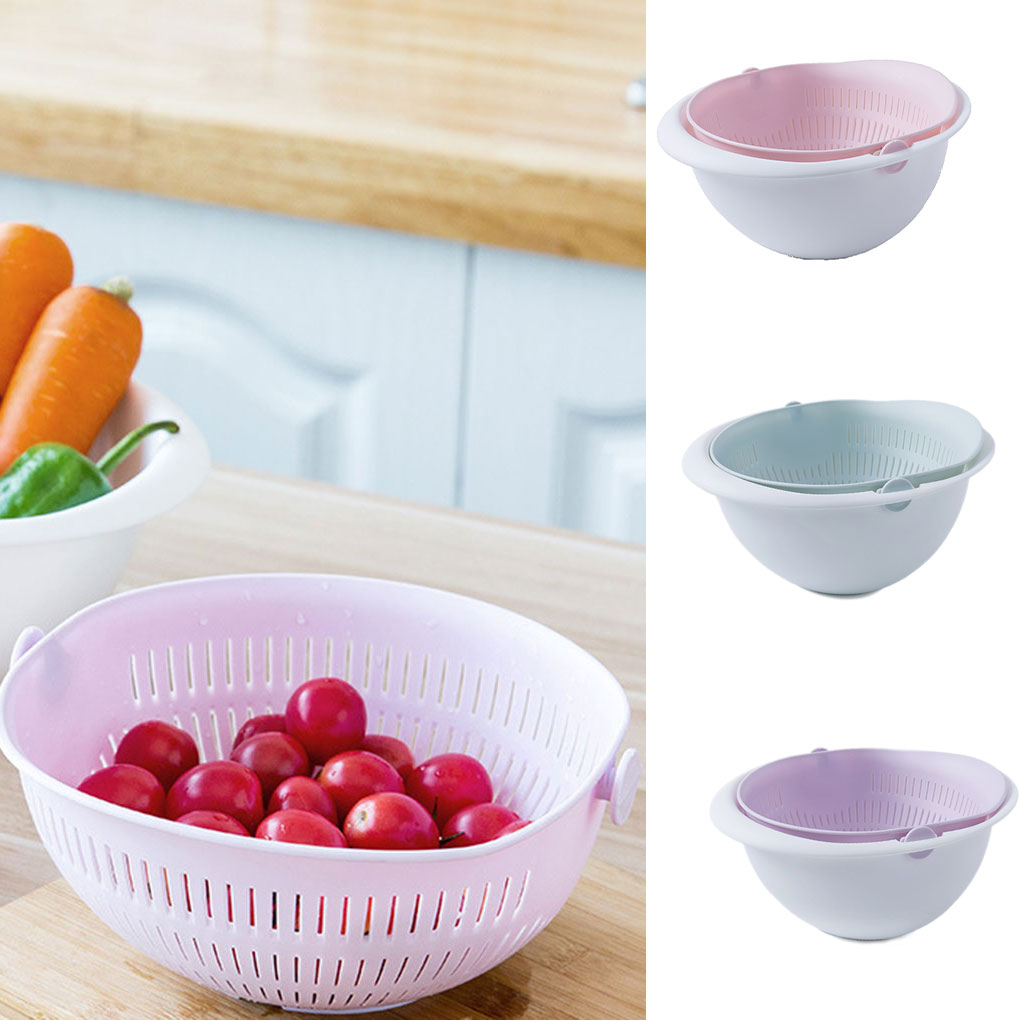 Kitchen, Dining & Bar 2 in 1 Drain Basin Basket kitchen Colander Mixing