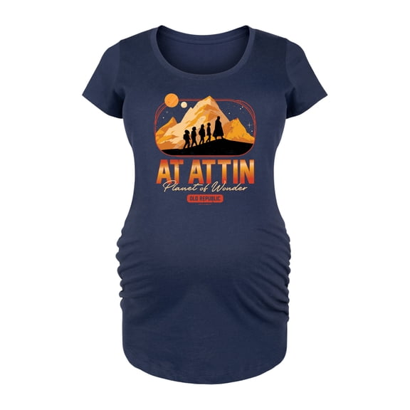 Star Wars - At Attin Destination - Women's Maternity Scoop Neck Graphic T-Shirt