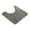 Blackish Green, variant on Toilet Rugs,Toilet Rugs U Shaped Washable,U Shaped Toilet Rug,Toilet Contour Rug,U Shape Bathroom Rug,Ultra Soft & Plush Fluffy, Non-Slip, Quick Dry For Home Decor Accessories(19.7"X19.7")