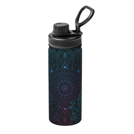 

Ocsxa Boho Print 18oz Stainless Steel Water Bottle Unisex Water Bottle Insulated Sports Water Cup Flask for Cold Water Drinks/Sports/Travel/Car/School