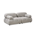 thumbnail image 5 of Marcel 72.5" Bubble Modular Modern 2-Piece Loveseat Sofa, Pebble Gray Corduroy, 5 of 11