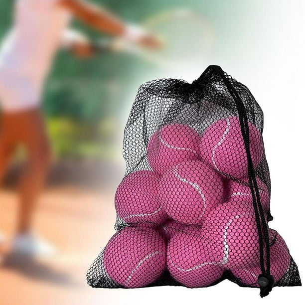 12 pelotas de tenis de 64 mm de diámetro para jugar y entretenerse en interiores Rosa