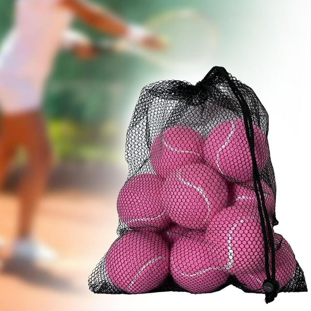 12 Pelotas de Tenis Colamx para Practicar Actividades de Entretenimiento para Principiantes Rosa