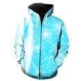 thumbnail image 1 of Sudadera con capucha y cremallera para hombre, con estampado de copos de nieve de invierno, chaquetas con capucha, estampado 3D, estilo hip hop, primavera, talla grande, gran oferta 2024, 1 of 6