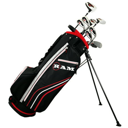 Ram Golf Accubar 12pc Golf Clubs Set - Graphite Woods and Steel Shaft Irons (Best Graphite Shafts For Irons)