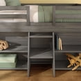 thumbnail image 5 of Max & Lily Solid Wood Modern Farmhouse Low Loft Bed, Twin Bed Frame for Kids with 2 Bookcases, 5 of 10