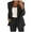 Black, variant on Womens Blazer Jackets Plus Size Women's Tops Fashion Women Casual Solid Lapel Suit Long Sleeves Coat Cardigan Tops Tailored Coat