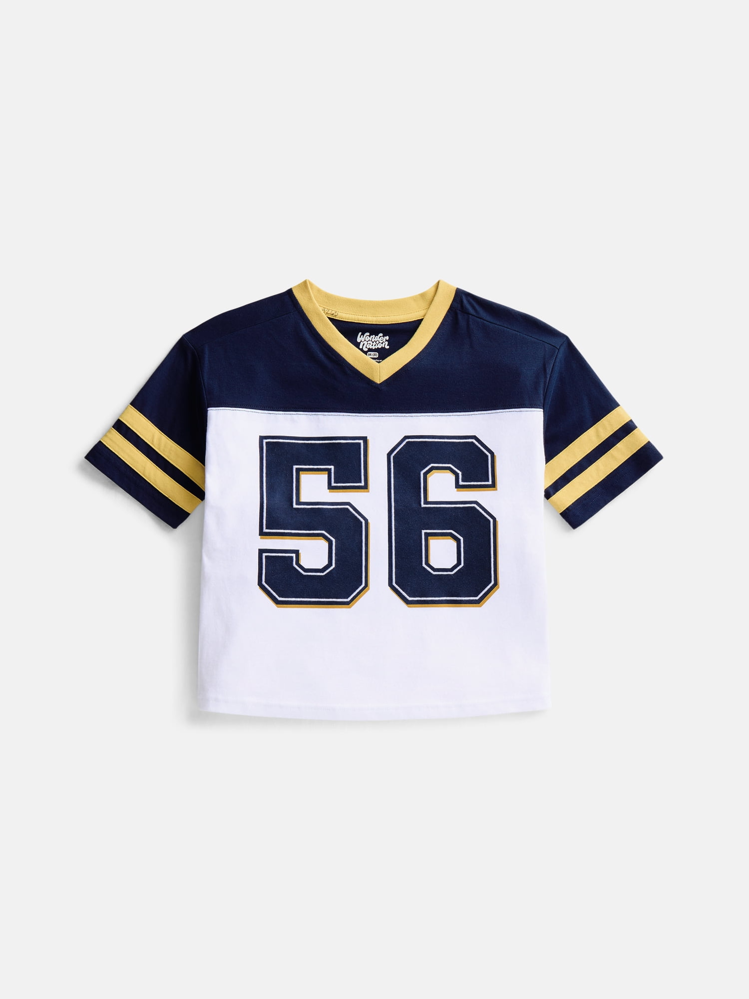 Wonder Nation Boys' Graphic Oversized Jersey Tee with Short Sleeves, Sizes 4-18 & Husky