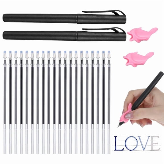 Recambios de 24 Bolígrafos de Tinta para Cuadernos de Escritura A Mano con Ranuras. Bolígrafos Mágicos Reutilizables para Cuadernos de Escritura.