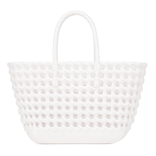 Bolso Mano para Mujer Gran Capacidad Color Sólido Hueco Acampar Al Aire Libre