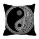 thumbnail image 1 of Funda de almohada Artística Yin Yang ABPHQTO Negra 50x50 cm, 1 of 1