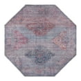 thumbnail image 3 of Unique Loom Sisu Collection Area Rug - Goa (5' 3" Octagon Antique Blue/Gray), 3 of 7