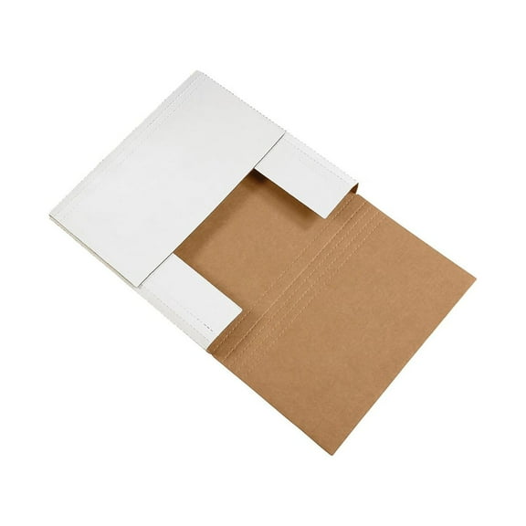 Box Partners Easy-Fold Mailers 14" x 14" x 4" White 50/Bundle M14144BF