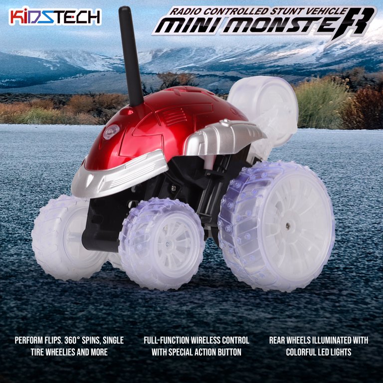 自動車 SNAP N RUN MOTORIZED KIT MINI MONSTER KidsTech: Remote Control Monster Stunt Vehicle Mini Monster