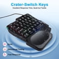 thumbnail image 3 of 35 Keys One-Handed Gaming Keyboard, Wired RGB LED Backlist Gaming Keypad, Portable Mini PC Keyboard USB Wired Gaming Keyboard with Wrist Rest for PC Gamer Xbox PS4, 3 of 7