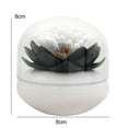 thumbnail image 6 of Walbest 1 Pc Exquisite Toothpick Holder, Lotus Shaped Home Decor Toothpick Cotton Bud Swab Storage Box, 6 of 7