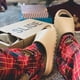 thumbnail image 2 of Verano Coco Yeezy Abuelo Zapatillas Hombre Diapositiva Hueso Blanco Frijol Verde, 2 of 3