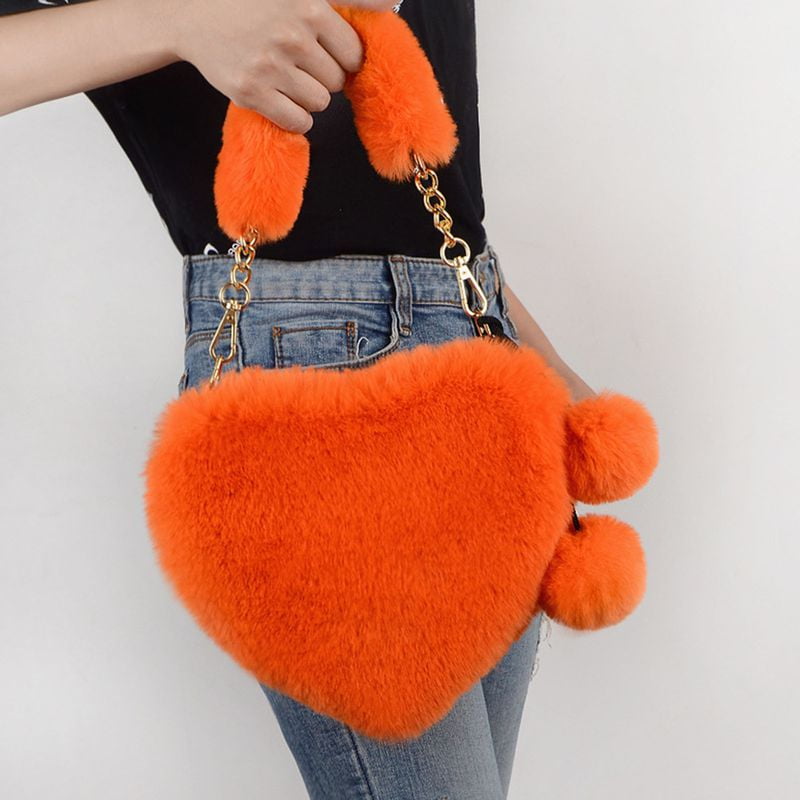Cute Button Plush Handbag, Kawaii Furry Crossbody Bag, Autumn And Winter Tote  Bag For Women - Temu Austria