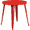 Orange, variant on Flash Furniture Commercial Grade 30" Round Red Metal Indoor-Outdoor Table