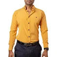 thumbnail image 1 of Camisa Hombre Casual Manga Larga Amarillo Lisa Platino, 1 of 5