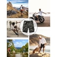 thumbnail image 3 of TRGPSG Men's Camo Shorts with 6 Pockets Elastic Waist Cargo Shorts,Khaki Camo 34, 3 of 4
