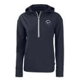 thumbnail image 2 of Women's Cutter & Buck Navy New York Mets Daybreak Eco Recycled Half-Zip Hoodie, 2 of 3