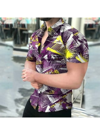 Ayolanni Men's Fashion Casual Sports Beach Round Neck Short Sleeve Top  T-Shirt 