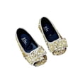 thumbnail image 2 of JDQJBZ Girls Casual Shoes Crystal Princess Flats Soft Sole Bow Knot, 2 of 4